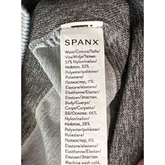 SPANX 50285R Women Sz Large Seamless Sculpt Legging Spacedye Cloudy Gray - Picture 4 of 8